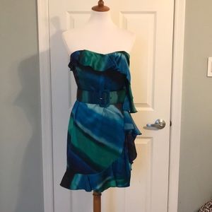 Express Blue - Green Cocktail Dress
